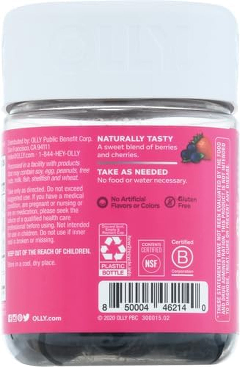 Immunity Gummy, Immune Support, Elderberry, Zinc, Vitamin C, Supplement, Berry Flavor, 15 Day Supply - 45 Count