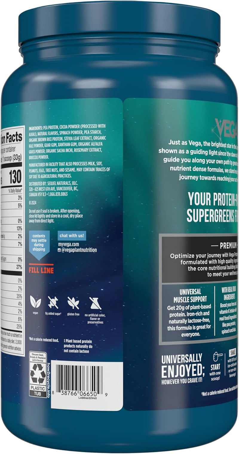 Protein & Greens Powder, Chocolate, 28.7 Ounce